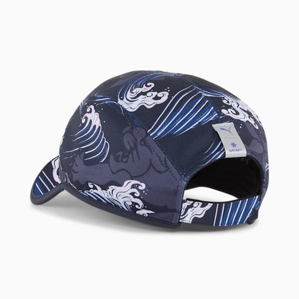 Casquette de course à 5 panneaux PUMA x SAYSKY, New Navy-Feather Gray-AOP, extralarge